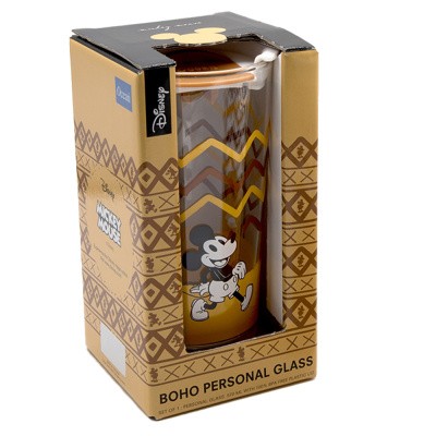 Стакан 465мл коричневая крышка BOHO Disney