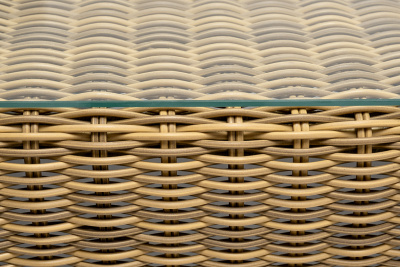 "Боно" журнальный столик из искусственного ротанга, цвет соломенный