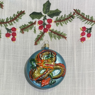 Ёлочная игрушка Дракон Лето
