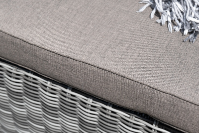 "Лунго" трансформирующаяся лаунж-зона из искусственного ротанга, цвет графит