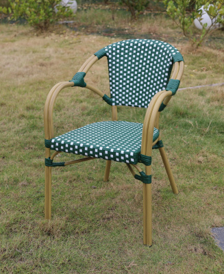 "Кабри" плетеный стул из искусственного ротанга, цвет зеленый